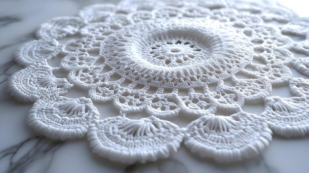 haftowana koronka detal